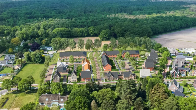 Impressie van woningbouw aan de Fazantlaan in Mierlo