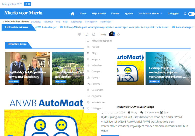 Nieuwe website van Mierlo voor Mierlo