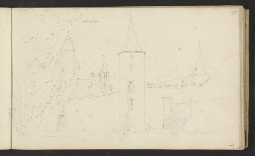 Kasteel Mierlo – schetsboekblad 45