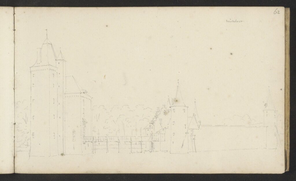 Kasteel Mierlo – schetsboekblad 62
